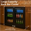 7.49 cu.ft. Two Door Backbar Cooler Stainless