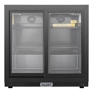 7.49 cu.ft. Two Door Backbar Cooler Stainless