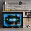 11.58 cu.ft. Three Door Backbar Cooler Black