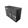 11.58 cu.ft. Three Door Backbar Cooler Black