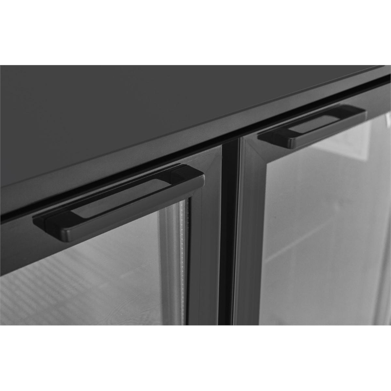 11.58 cu.ft. Three Door Backbar Cooler Black