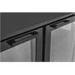 11.58 cu.ft. Three Door Backbar Cooler Black