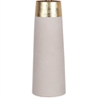 Ivory Luxe Radiance Ceramic Metal Table Lamp Off White & Gold - Set of 2