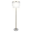 Tassel Elegance Metal Floor Lamp Soft Gold & White Marble - Accent Lighting