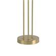 Blue Velvet Radiance Metal Table Lamp Plated Gold - Set of 2