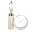 Ivory Luminous Shell Wood Table Lamp Soft Gold - Set of 2 - Accent Lighting