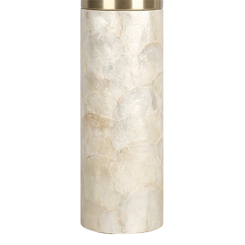 Ivory Luminous Shell Wood Table Lamp Soft Gold - Set of 2 - Accent Lighting