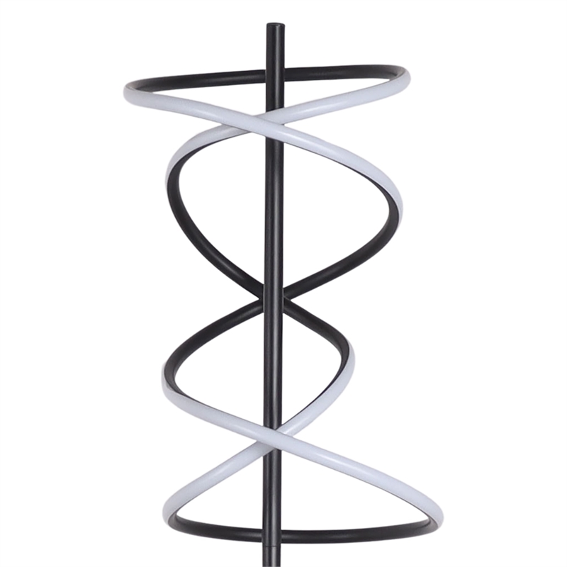Helix Radiance LED Metal Floor Lamp Matte Black - Modern Accent Lighting