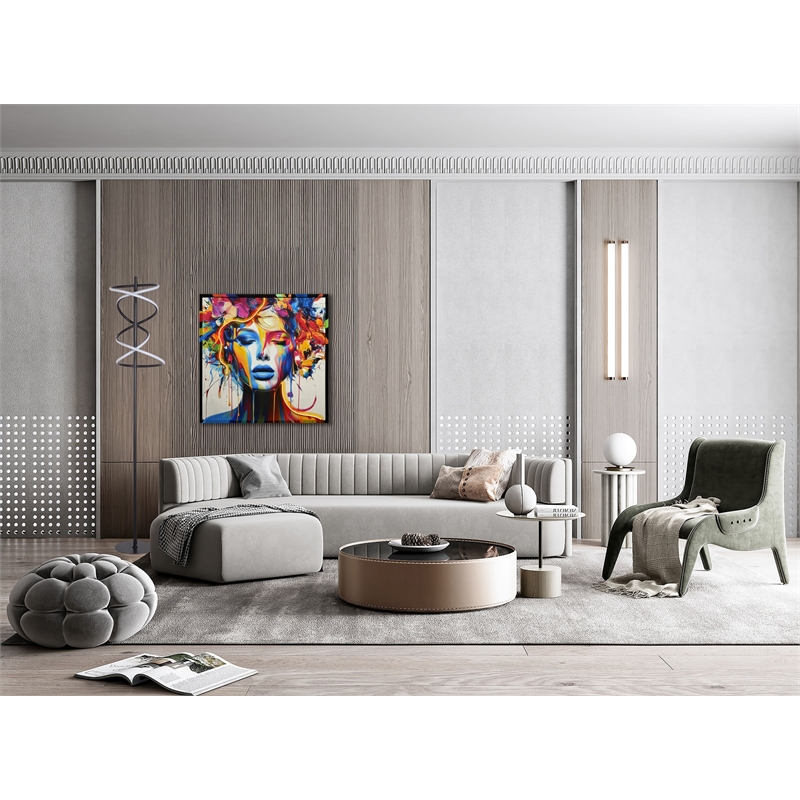 Helix Radiance LED Metal Floor Lamp Matte Black - Modern Accent Lighting