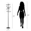 Helix Radiance LED Metal Floor Lamp Matte Black - Modern Accent Lighting