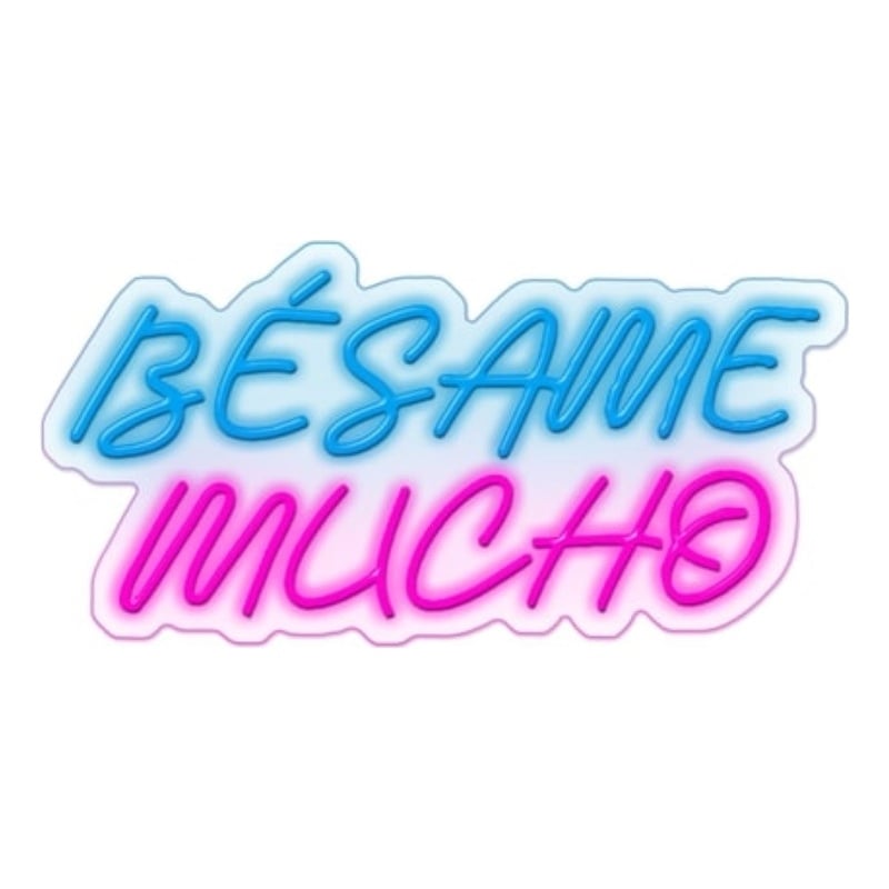 Blue B same Mucho LED Neon Sign on Acrylic - 28