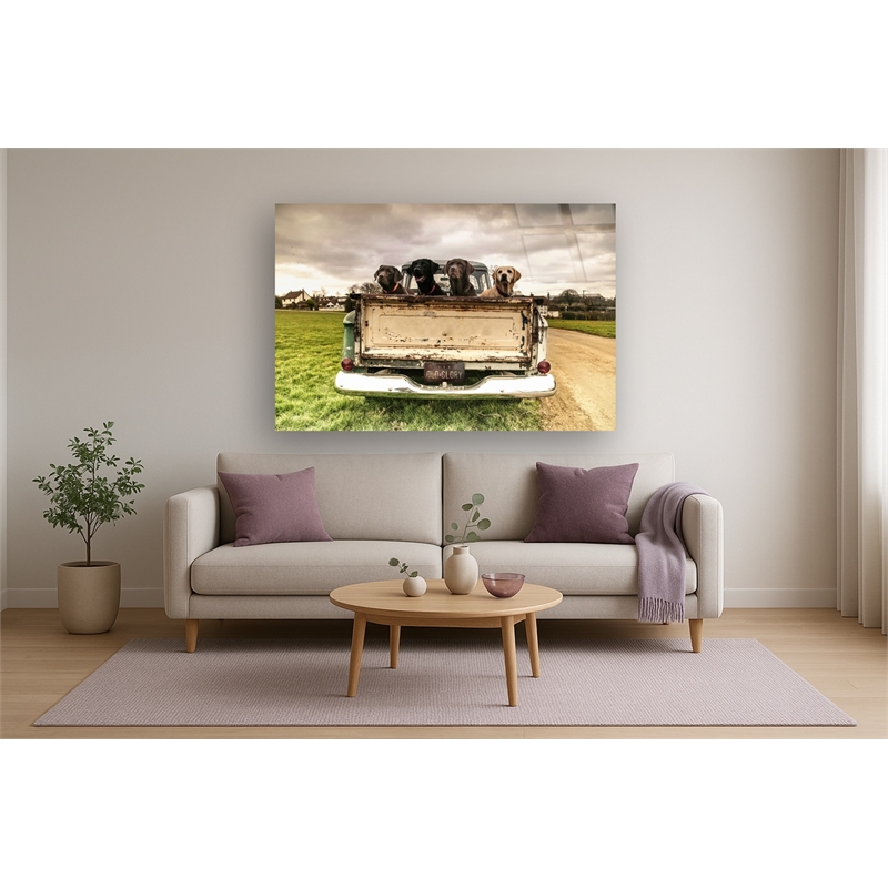 Old Glory Frameless Multi-Color Tempered Glass Wall Art - 60