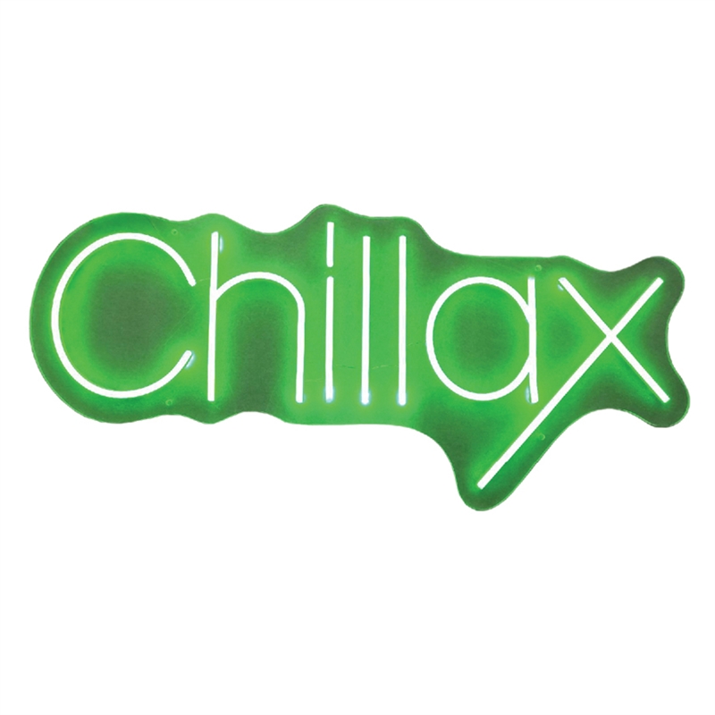 Green Chillax Neon Sign - 28