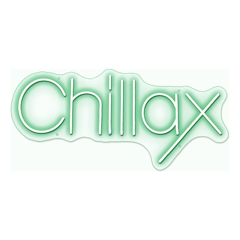 Green Chillax Neon Sign - 28