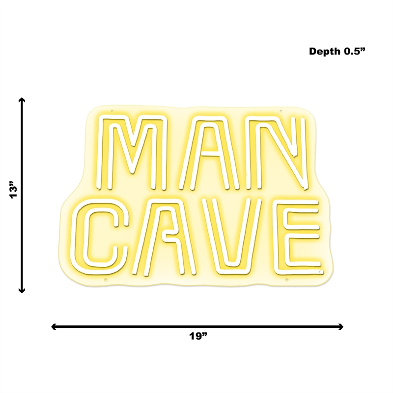 White Man Cave Neon Sign - 19