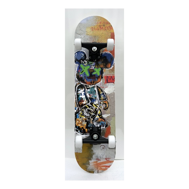 Graffiti Bear Skateboard Decko-Board Multi-Color Wall Art - 8