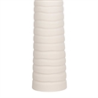 Ivory Calming Flow Ceramic Metal Table Lamp Textured White - Set of 2