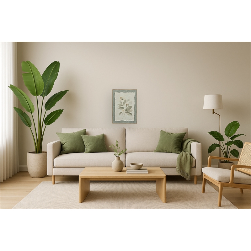 Flowers on Paper I Multi-Color Canvas Wall Art - Dark Wood Frame - 20