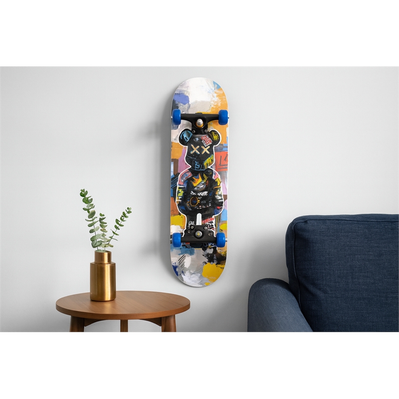 Urban Bear Vibes Decko-Board Multi-Color Wall Art - 8
