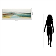 A Colorful Horizon Multi-Color Canvas Wall Art - Champagne Gold Wood Frame