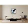 Midnight Cascade Abstract Multi-Color Canvas Wall Art - Gold Wood Frame