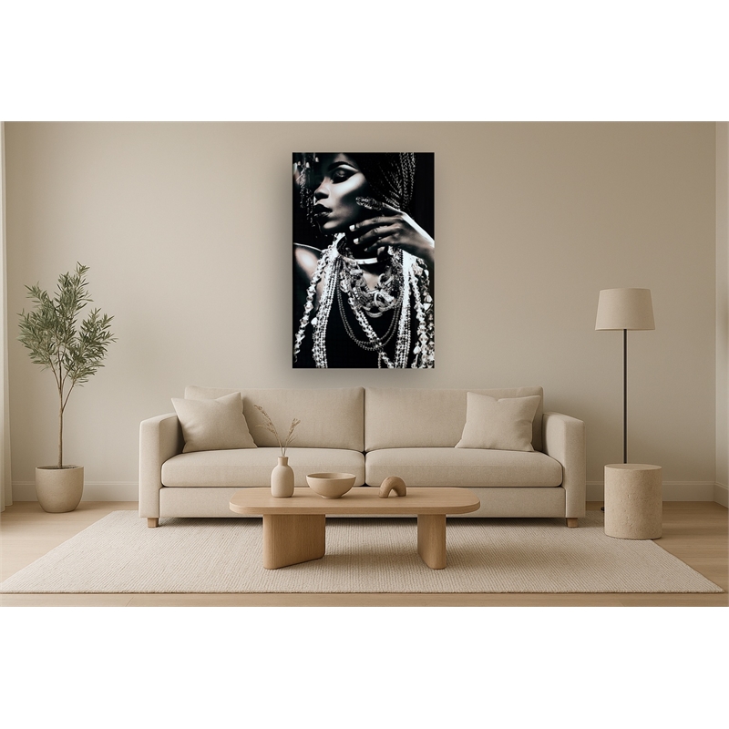 Metallic Magic Frameless Multi-Color Tempered Glass Wall Art - 40