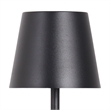Eclipse Aura Rechargeable LED Metal Table Lamp - Black - Set of 2