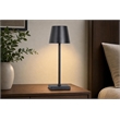 Eclipse Aura Rechargeable LED Metal Table Lamp - Black - Set of 2