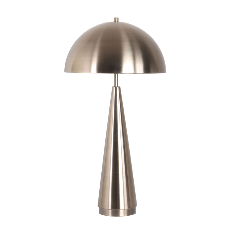 Brass Taper Metal Table Lamp - Antique Brass - Set of 2 - Contemporary