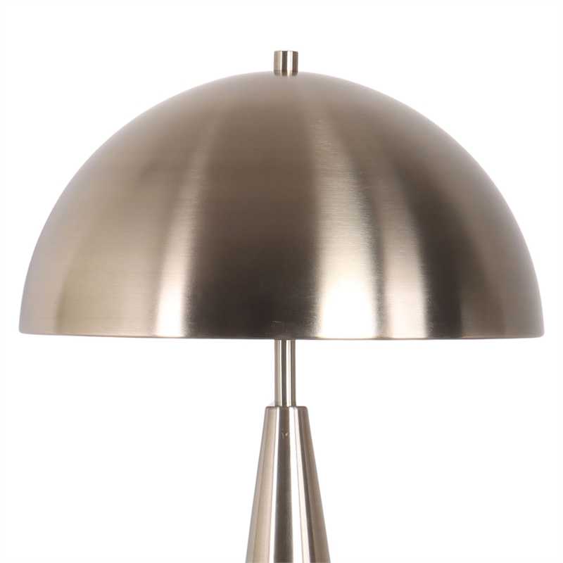 Brass Taper Metal Table Lamp - Antique Brass - Set of 2 - Contemporary