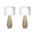 Celestial Carve Laser Cut Metal Table Lamp with Night Light - Contemporary
