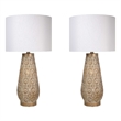 Celestial Carve Laser Cut Metal Table Lamp with Night Light - Contemporary