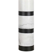 Marble Harmony Table Lamp - White Marble & Matte Black - Modern