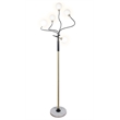 Celestial Branch Floor Lamp - White Marble - Matte Black & Soft Gold