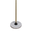 Celestial Branch Floor Lamp - White Marble - Matte Black & Soft Gold