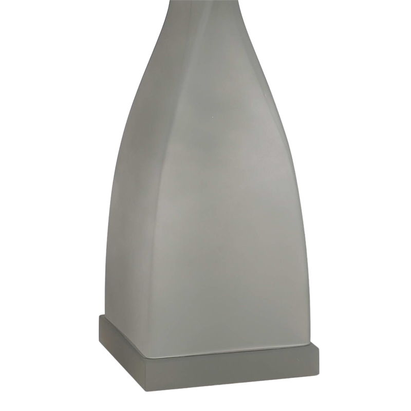 Sage Elegance Art Glass Table Lamp - Frosted Sage Green & Frosted Crystal