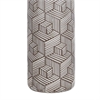 Geometric Harmony Ceramic Table Lamp - Brown & White - Set of 2 - Metal
