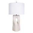 Eclipse Harmony Ceramic Table Lamp - White Rock - Set of 2 - Metal