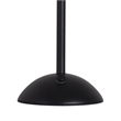 Crystal Radiance Rechargeable LED Metal Table Lamp - Matte Black & Clear