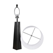 Obsidian Glo Metal Table Lamp - Matte Black - Set of 2 - Modern