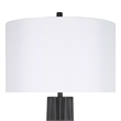 Obsidian Glo Metal Table Lamp - Matte Black - Set of 2 - Modern
