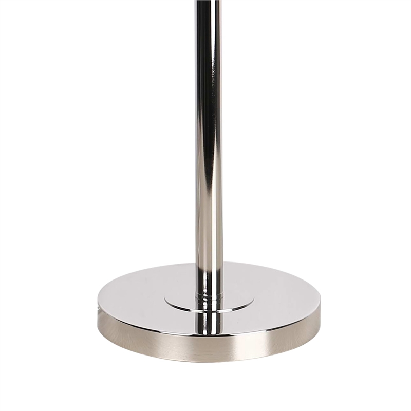 Crystal Elegance Metal Table Lamp - Polished Nickel - Living Room Lighting