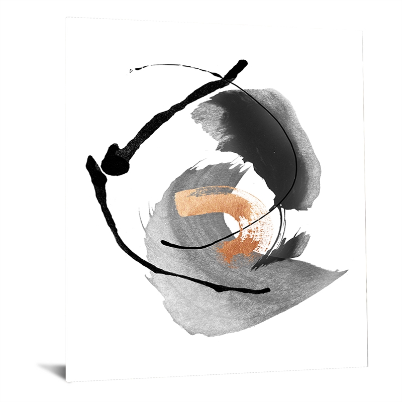 Copper Pulse Frameless Tempered Glass Wall Art - 40
