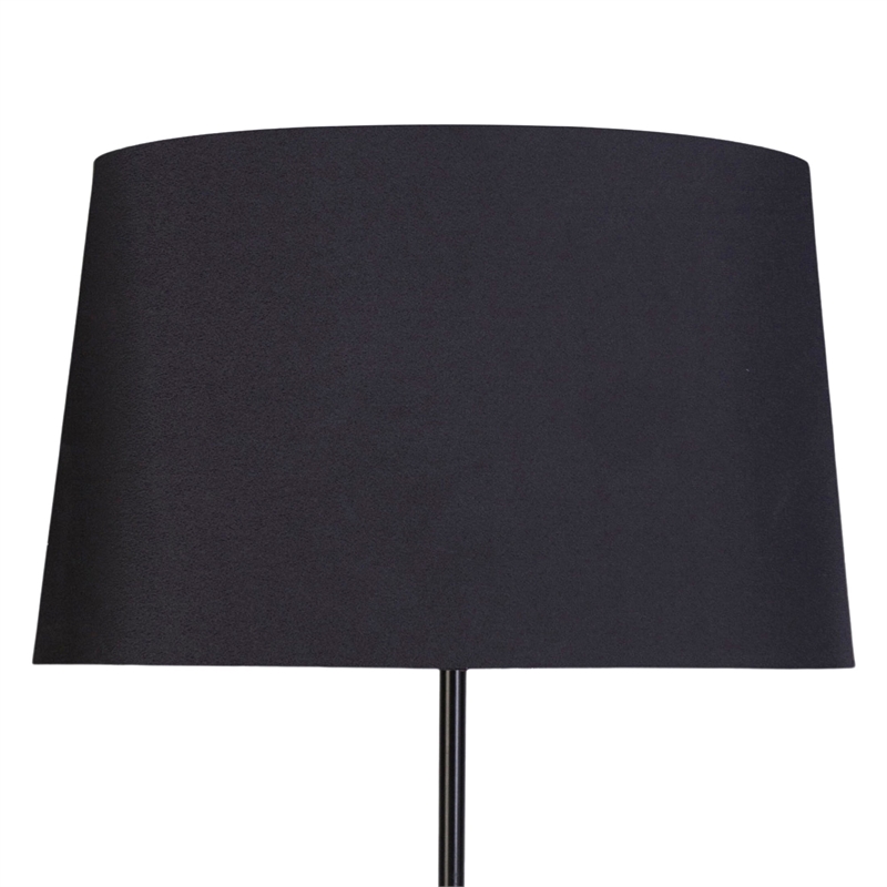 Panther Noir Polyresin Table Lamp - Black & Polished Nickel - Metal