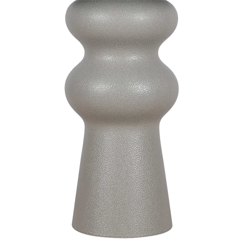 Echo Essence Ceramic Table Lamp - Textured Grey - Metal - Bedroom Lighting