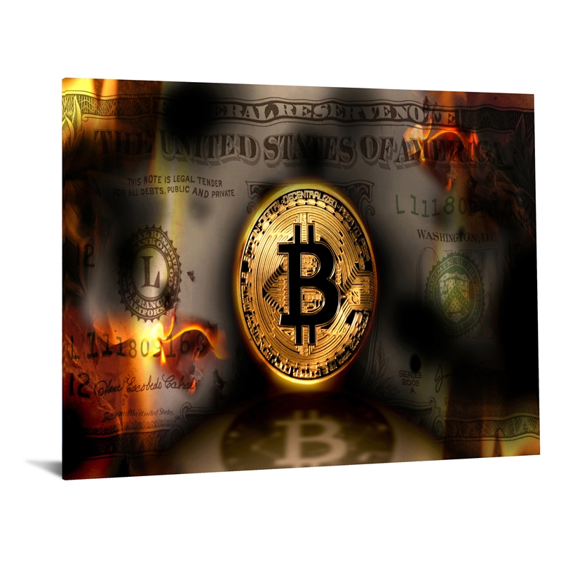 Dollar Down Frameless Tempered Glass Wall Art - 60
