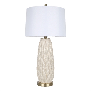Textured Leaves - 28&quot x 15&quot - Beige - Bedroom Lighting - Modern