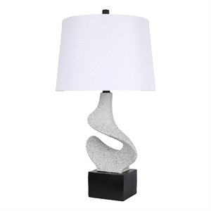 Sculpted Waves - 27&quot x 15&quot - White Stone - Bedroom Lighting - Modern