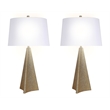 Golden Apex Ceramic Table Lamp - Electroplated Gold - Set of 2 - Metal