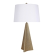 Golden Apex Ceramic Table Lamp - Electroplated Gold - Set of 2 - Metal